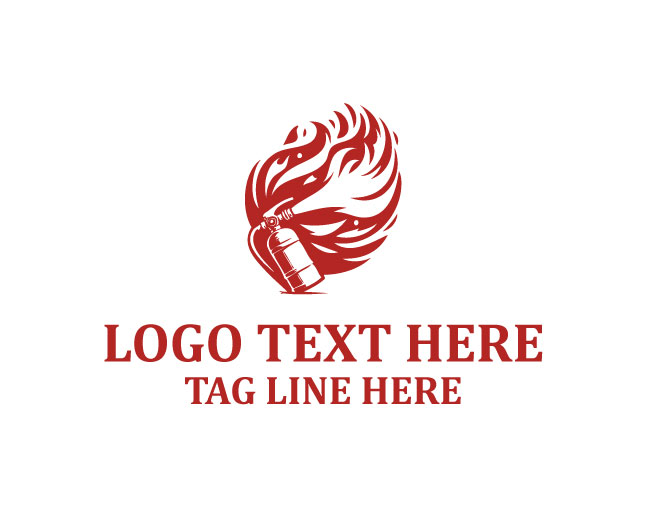 Fire Extinguisher Icon Logo