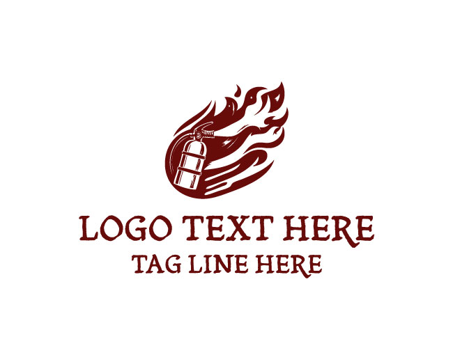 Fire Extinguisher Rescue Logo