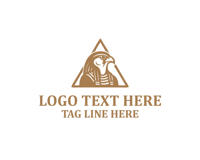 Pyramid Egyptian Eagle Symbol Logo