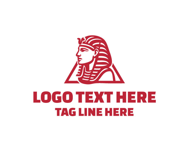 Pharaoh Head Egyptian Ancient Logo