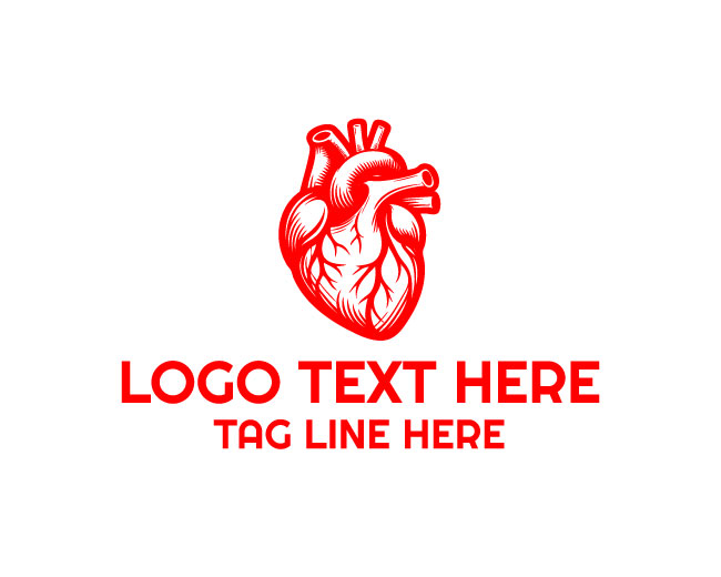 Human Heart Medical Logo