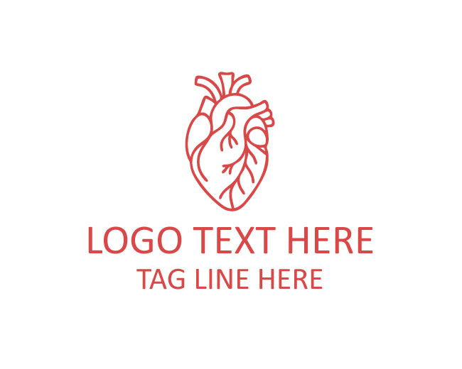 Human Body Heart Care Logo