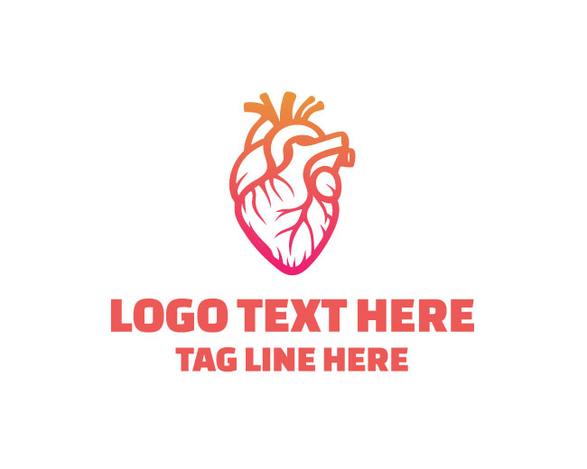 Human Body Heart Pulse Logo
