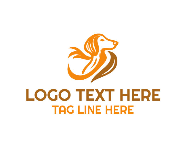 Bandana Dog Mascot Logo