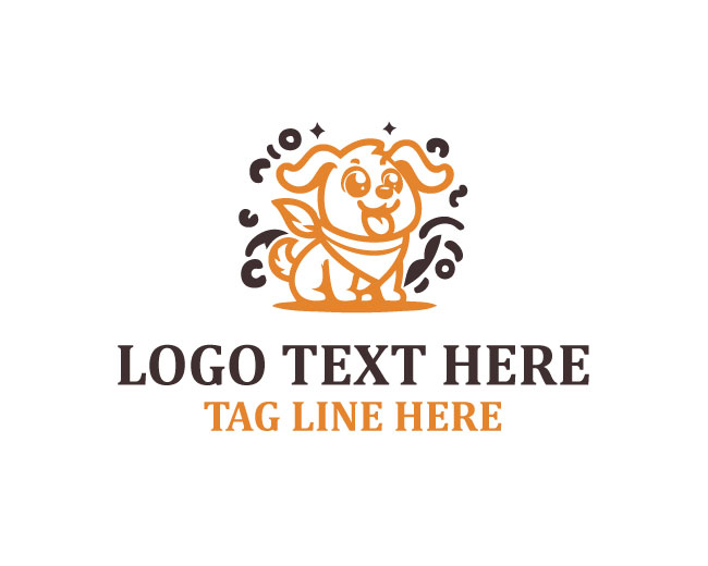 Bandana Dog Head Logo