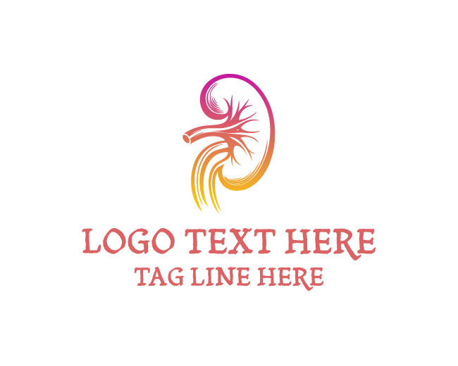 Human Body Kidney Health Logo