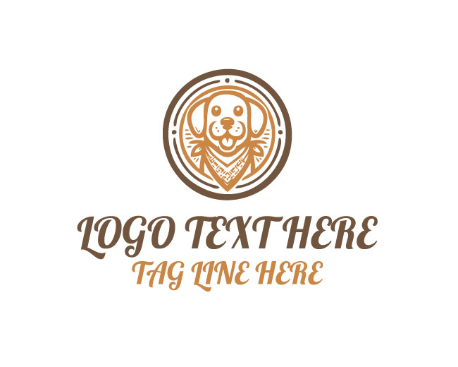 Bold Bandana Dog Logo