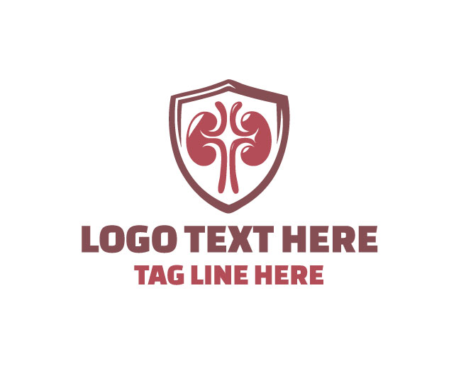 Human Body Kidney Care shield Logo