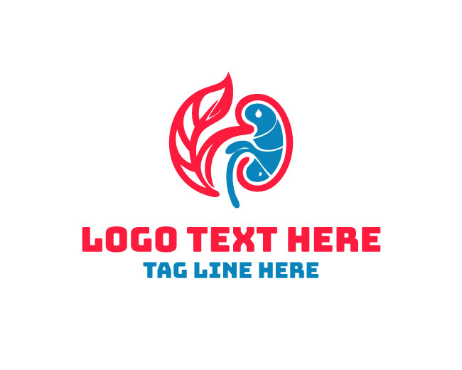 Human Body Kidney Medical leaf Logo