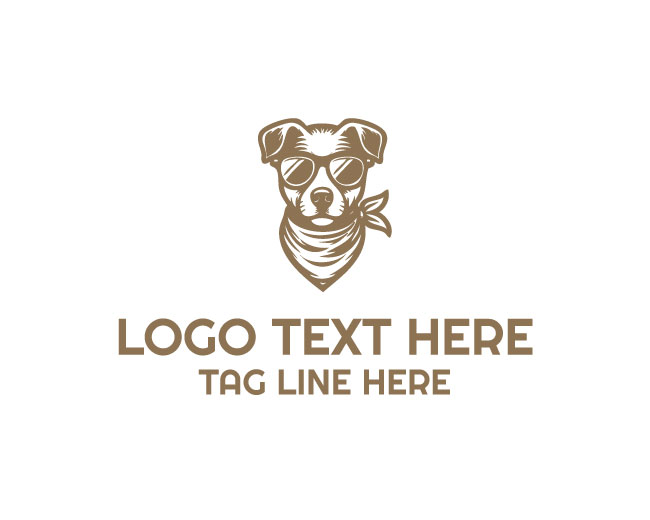 Hero Bandana Dog Logo