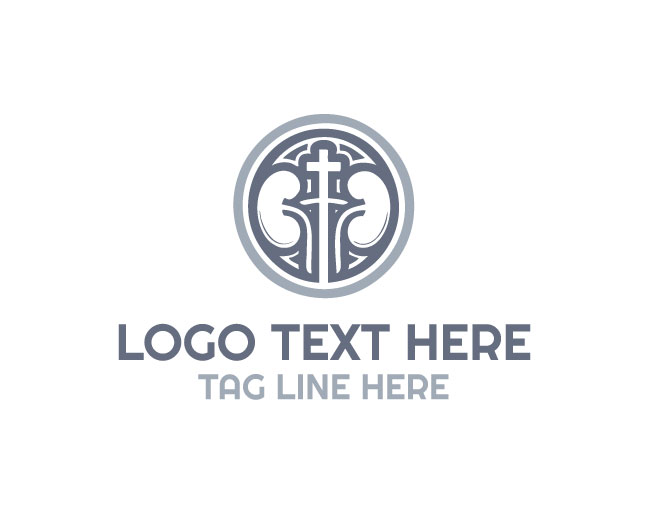 Human Body Kidney Medical Symbol Logo