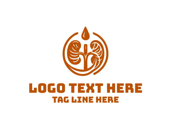 Human Body Kidney Care Pulse Logo