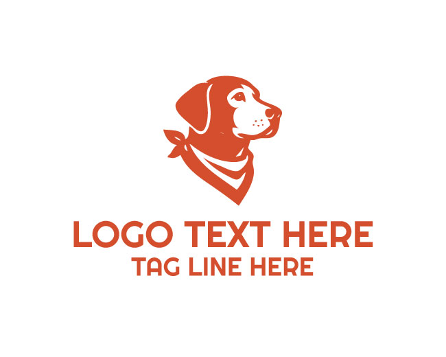 Front Face Bandana Dog Logo