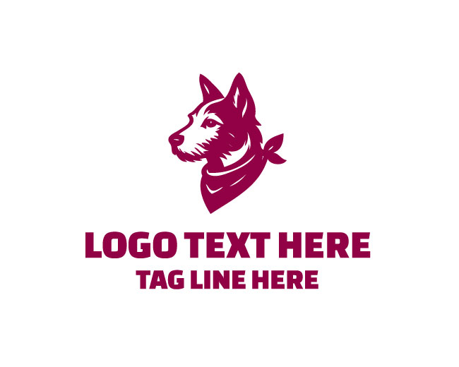 Bandana Dog Badge Logo