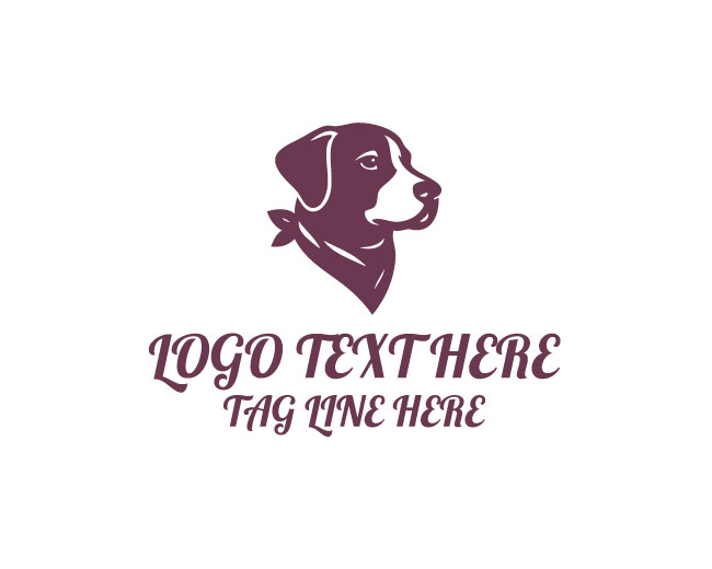 Strong Face Bandana Dog Logo
