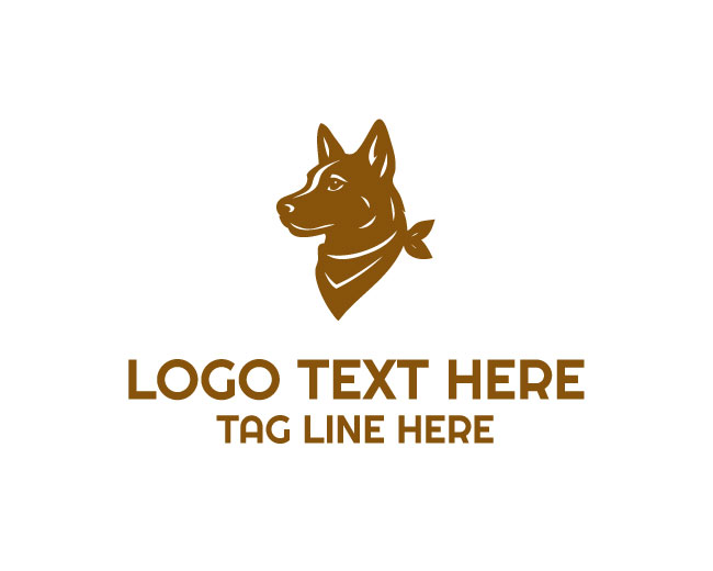 Premium Bandana Dog Logo
