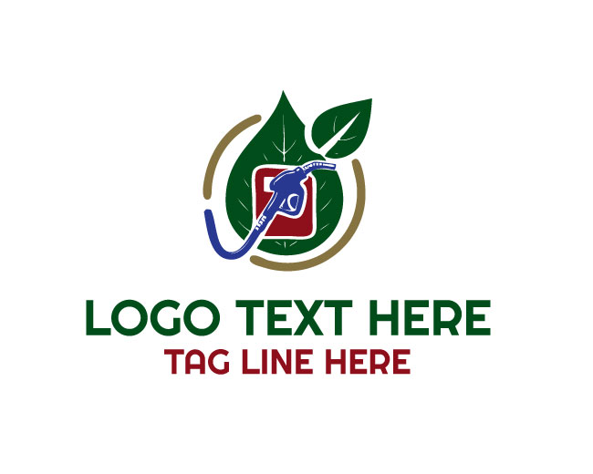 Eco Gasoline Fuel Station Logo