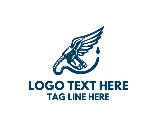 Gasoline Fuel Pipeline Logo