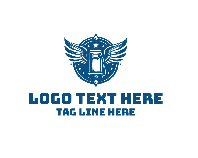 Gasoline Fuel Energy Industry Logo