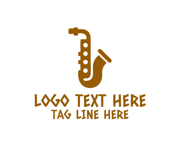Saxophone Music Logo