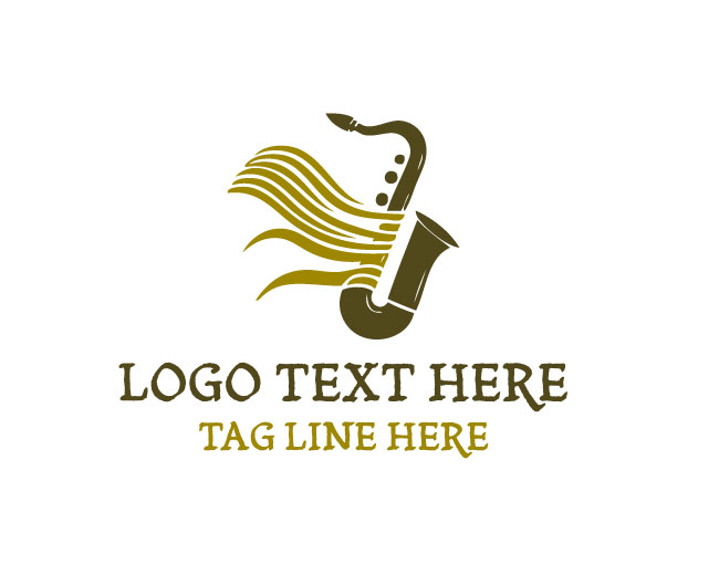 Saxophone Instrument Logo