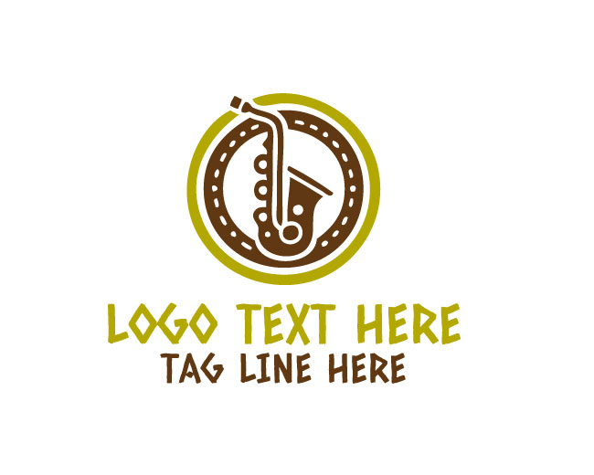 Saxophone Band Logo