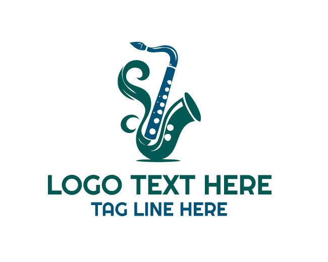 Saxophone Smooth Jazz Logo