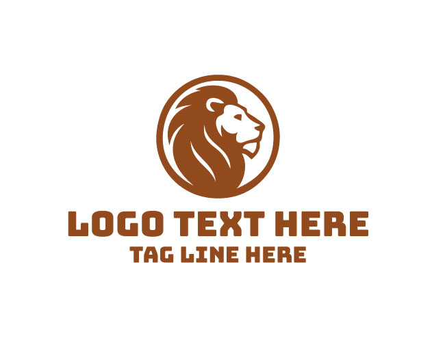 Lion Zoo Animal Logo