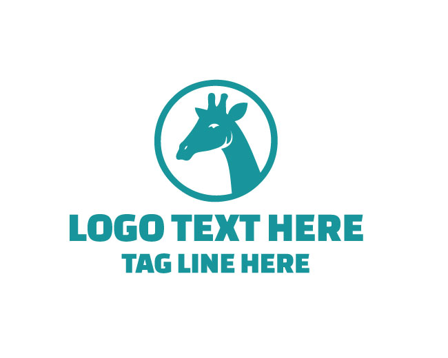 Giraffe Zoo Park Logo