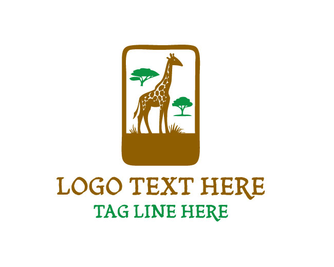 Safari Giraffe Adventure Logo