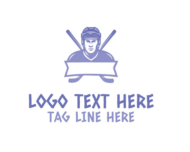  Hockey Player Logo