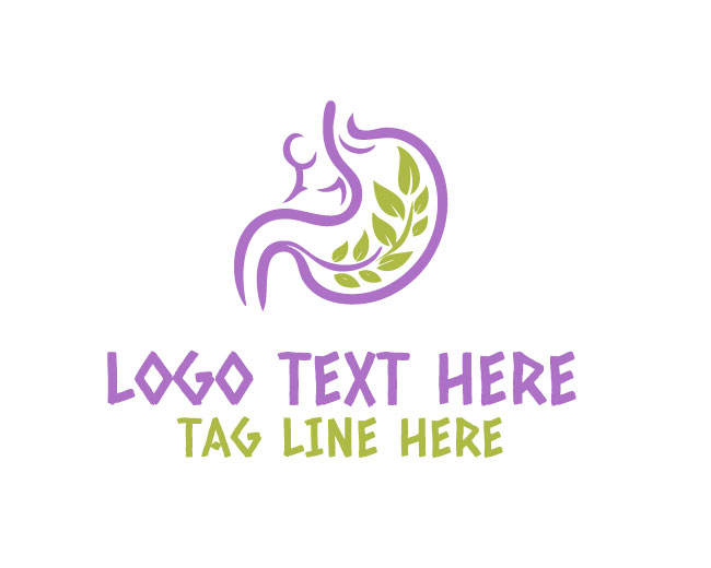 Abstract Swirl Stomach Logo