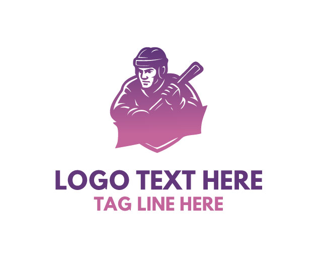  Hockey Sport Badge Logo