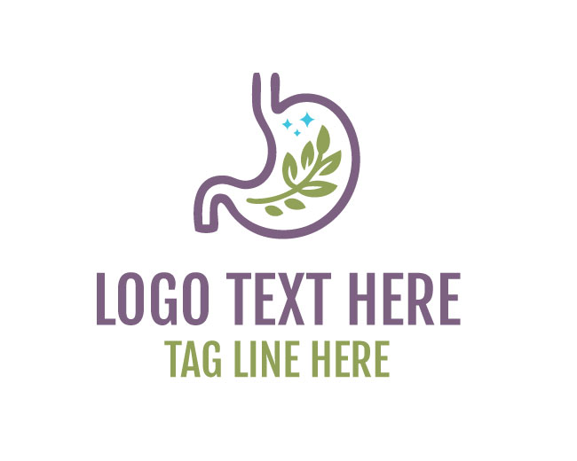Wellness Stomach Leaf Logo