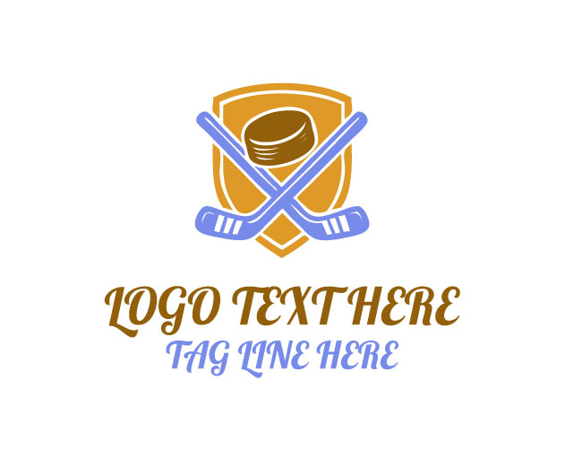 Hockey Stick shield Logo