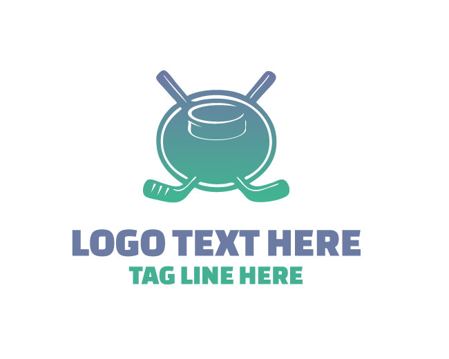 Hockey Ice Stick Logo