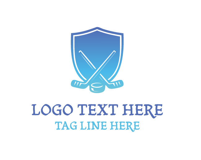 Hockey shield sticks Logo
