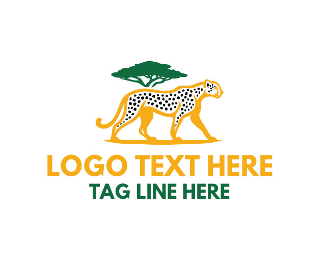 Safari Animal Tiger Forest Logo