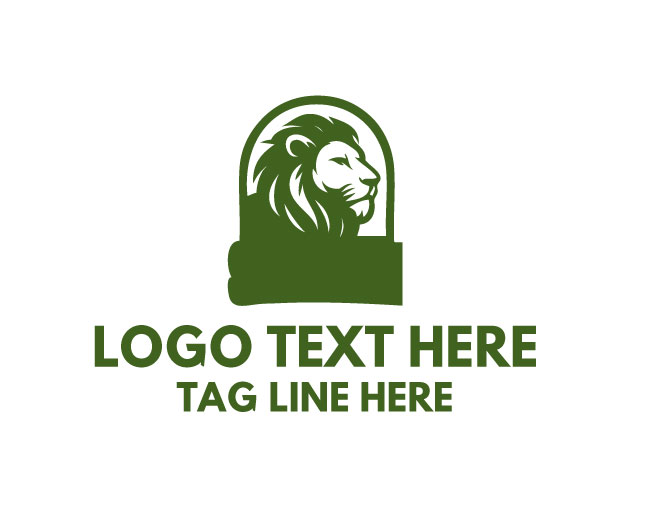 Safari Animal Lion Logo