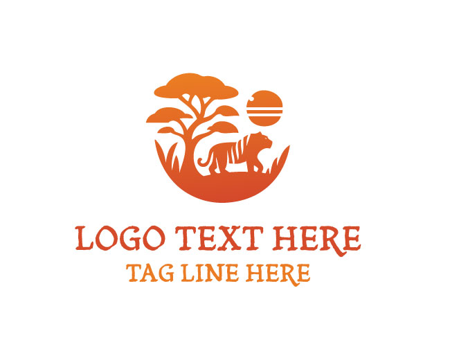 Safari Tiger Logo