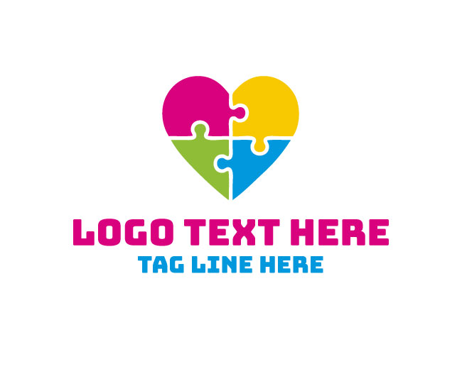 Puzzle Abstract Piece Logo