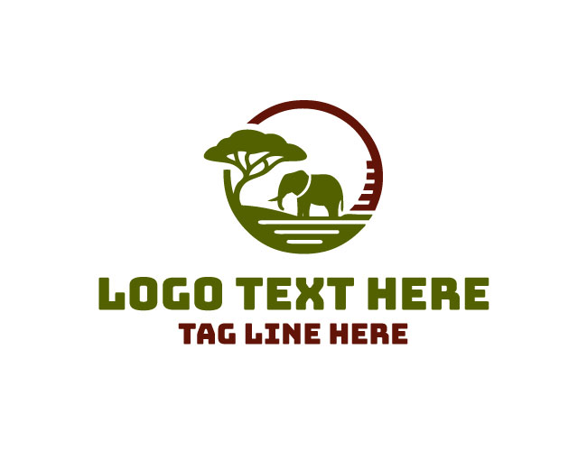 Safari Elephant Logo