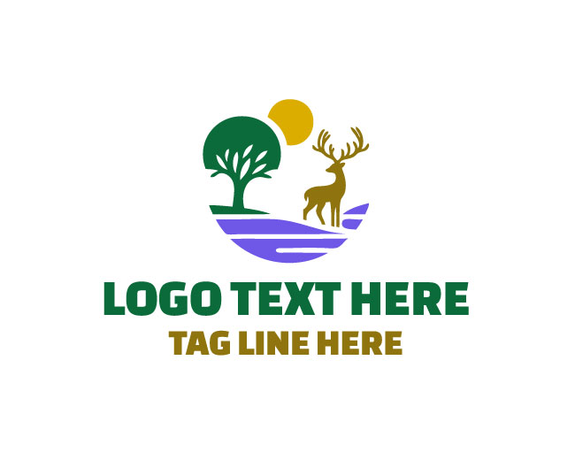 Safari Deer Logo