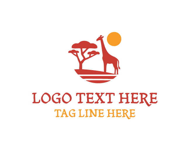 Giraffe Safari Logo