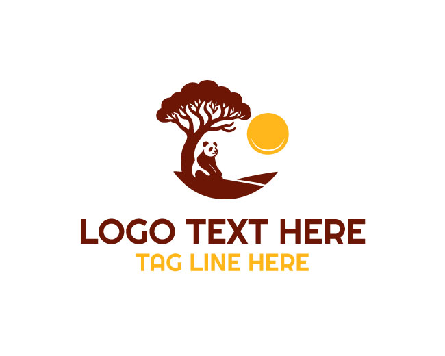 Panda Tree Safari Logo