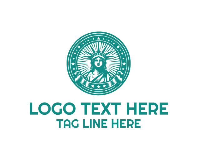 Liberty Statue  Logo