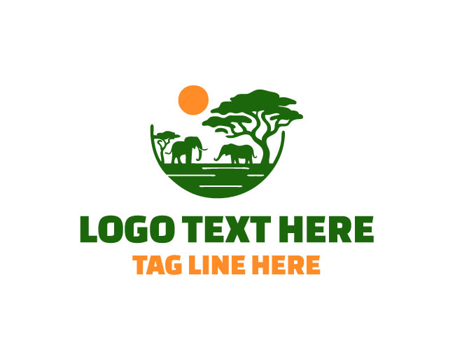 Elephant Wild Safari Logo