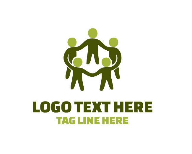 Community People Circle Group Logo