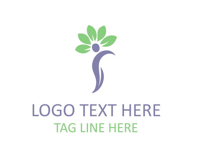 Flower People Leaf  Logo