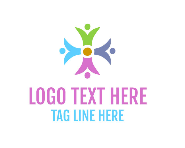 Flower People Community Pattern Logo
